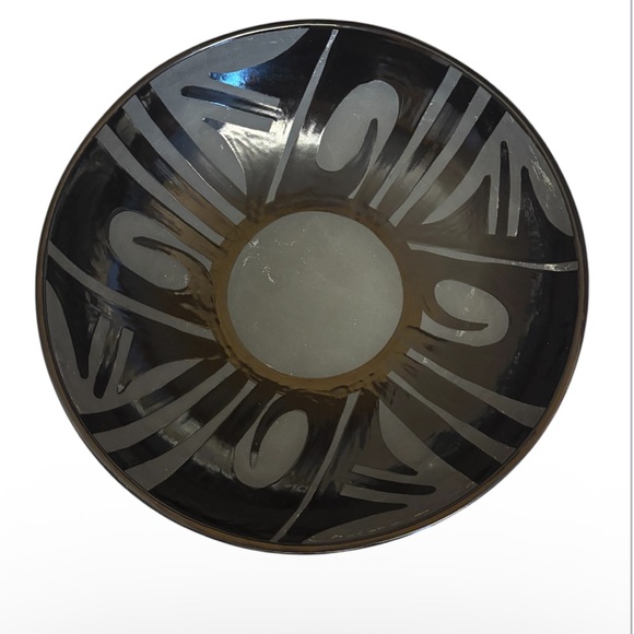 Other - Vintage Handmade Southwestern Black Clay Bowl